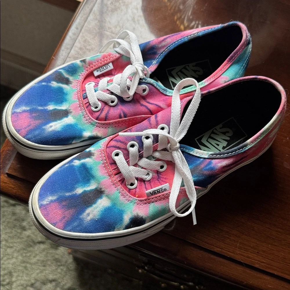 Tie-Dye Vans W6.5 M5 - Picture 2 of 11